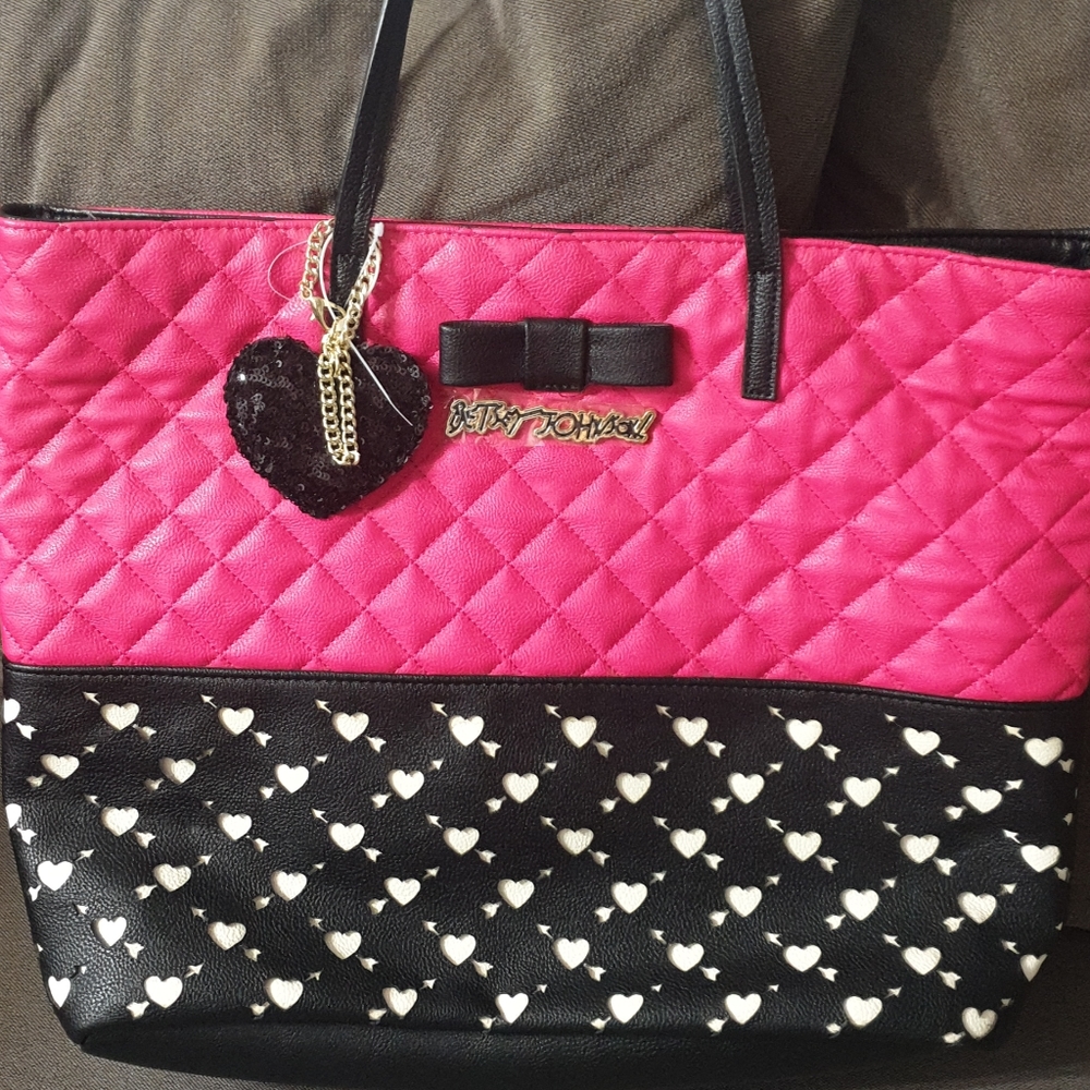 betsey johnson cut work tote!